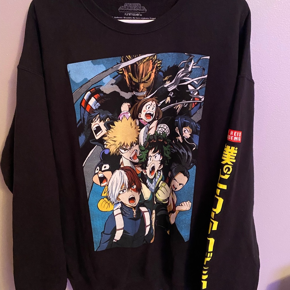 My Hero Academia Black Graphic Sweatshirt